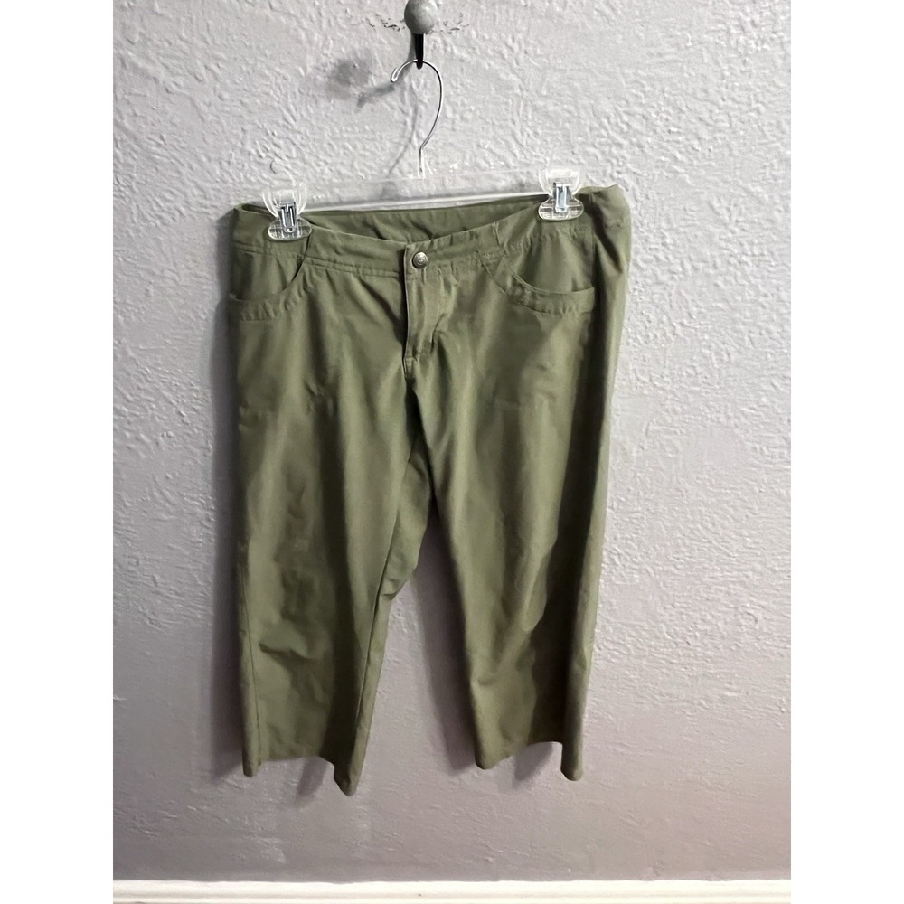 Patagonia  Womens‎ Size 4 Hike Capri Pants Zip Pockets Stretch Green